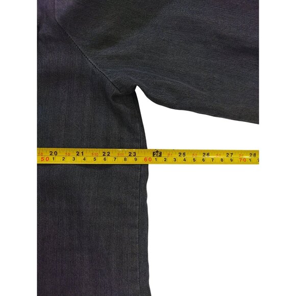Jane + Delancey Womens Dark Gray Lyocell Button-Up Shirt With Chest Pockets (L) - Picture 7 of 8